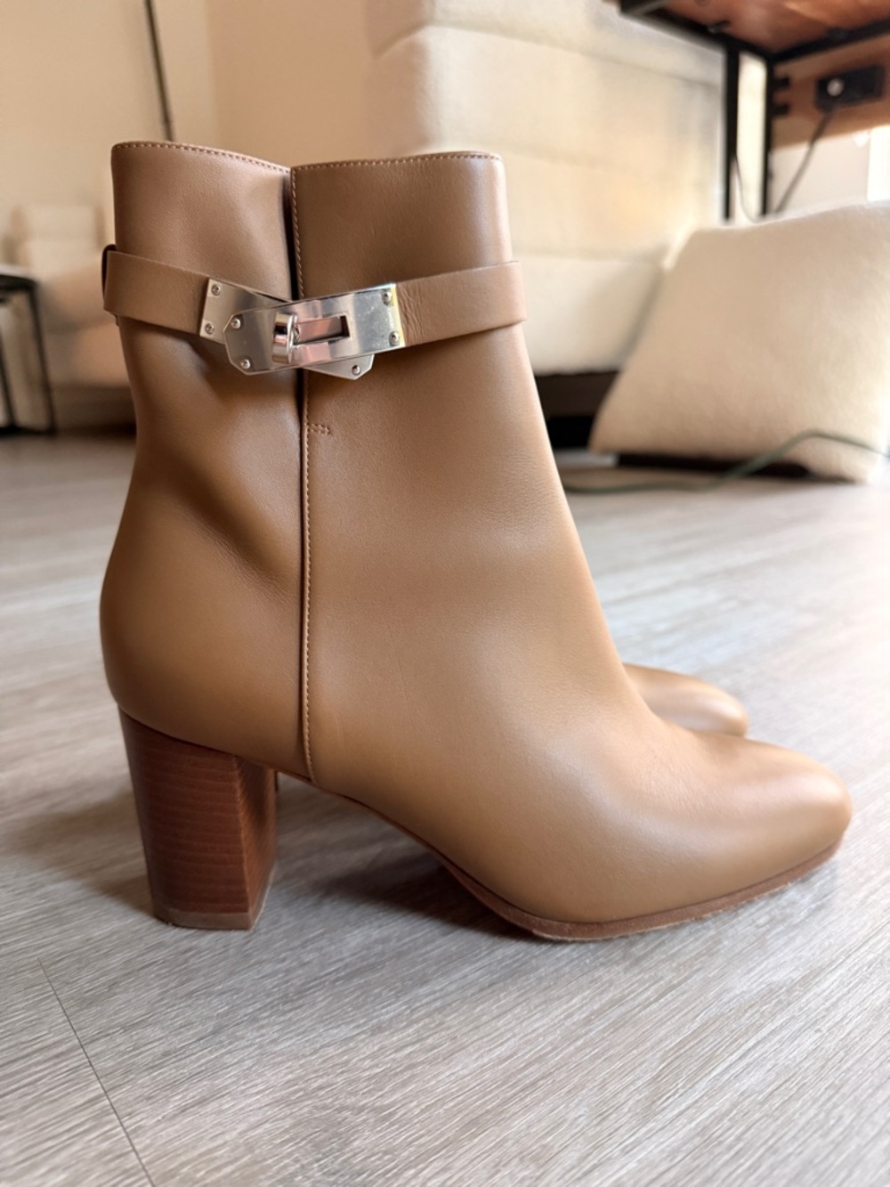 Hermes Saint Germain Heel Ankle Boots
